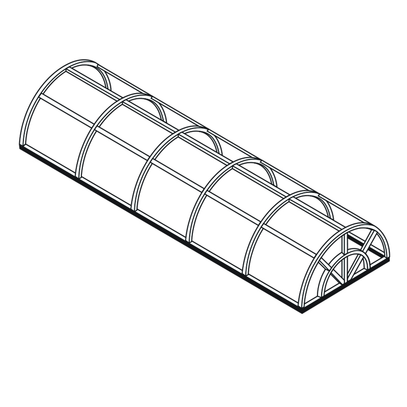 Half Round Vaulted CAD